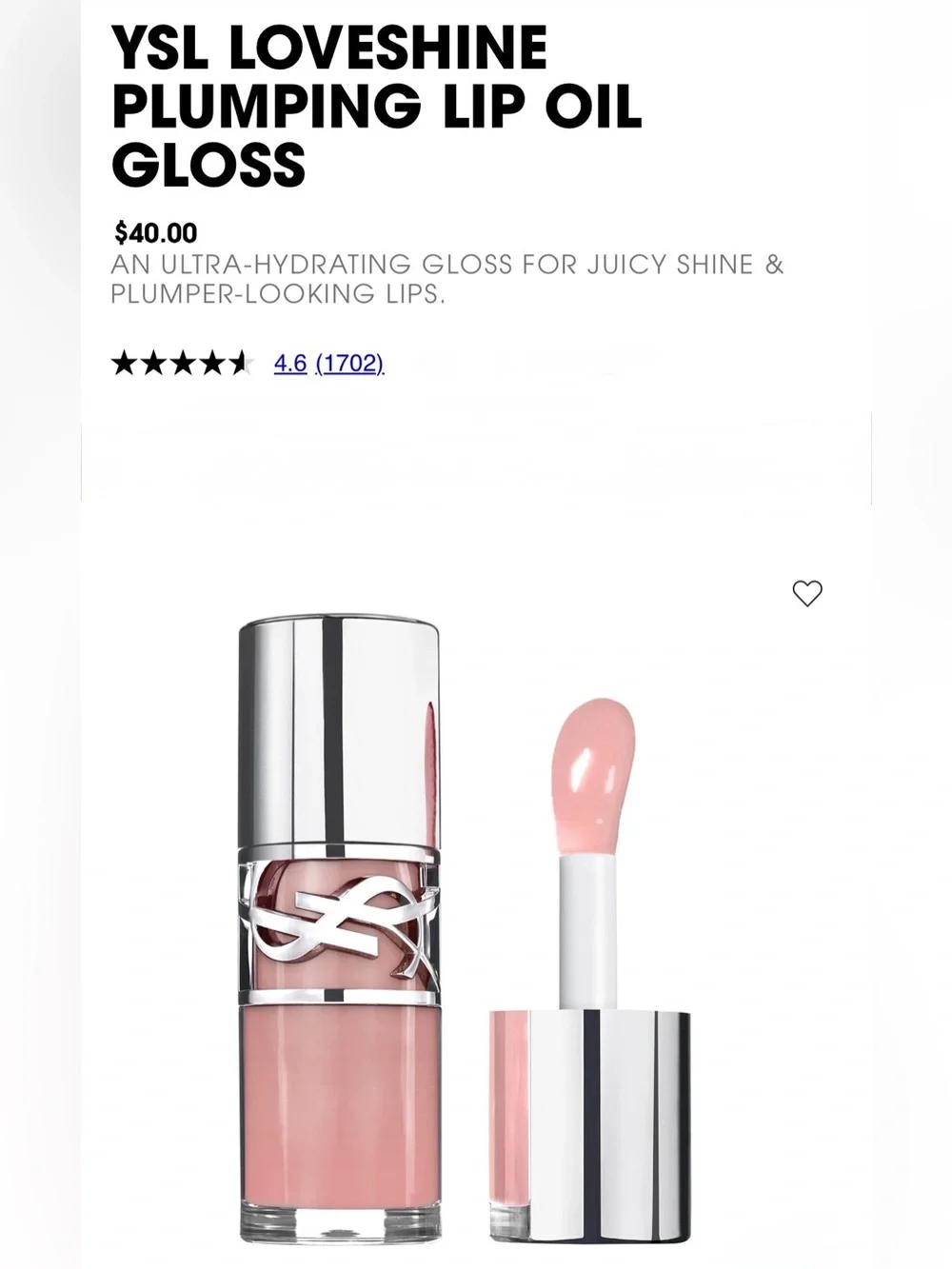 YSL Loveshine Plumping Lip Oil